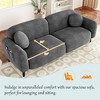 KTMBDW 84" Small Sofa, Soft Small Couch with 2 Pillows, Comfy Love Seat Couches, Tool-Free Setup Loveseat Sofa for Living Room, Bedroom - 4 of 4