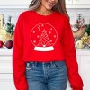 Simply Sage Market Women's Graphic Sweatshirt Christmas Snow Globe - 2 of 3