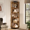 Tribesigns 6-Tier Corner Bookshelf, 71-Inch Rustic Tall Bookcase for Living Room, Bedroom, Office - 2 of 4