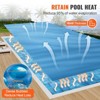 VEVOR Solar Pool Cover, 40 x 20 ft Rectangle Solar Blanket for Pools,Inground Above Ground Swimming Pool Solar Cover,16 mil Solar Covers Blue - 4 of 4