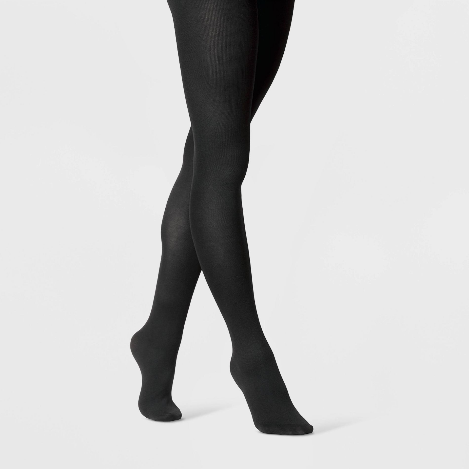 Women's Flat Knit Fleece Lined Tights - A New Day™