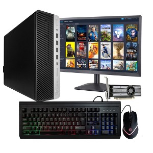 HP ProDesk 600G4 Gaming Computer | Intel i5 + GeForce 1030 2GB GPU | 16GB DDR4 RAM | 1TB SSD | Windows 11 Pro | 22in LCD | Manufacturer Refurbished - 1 of 4