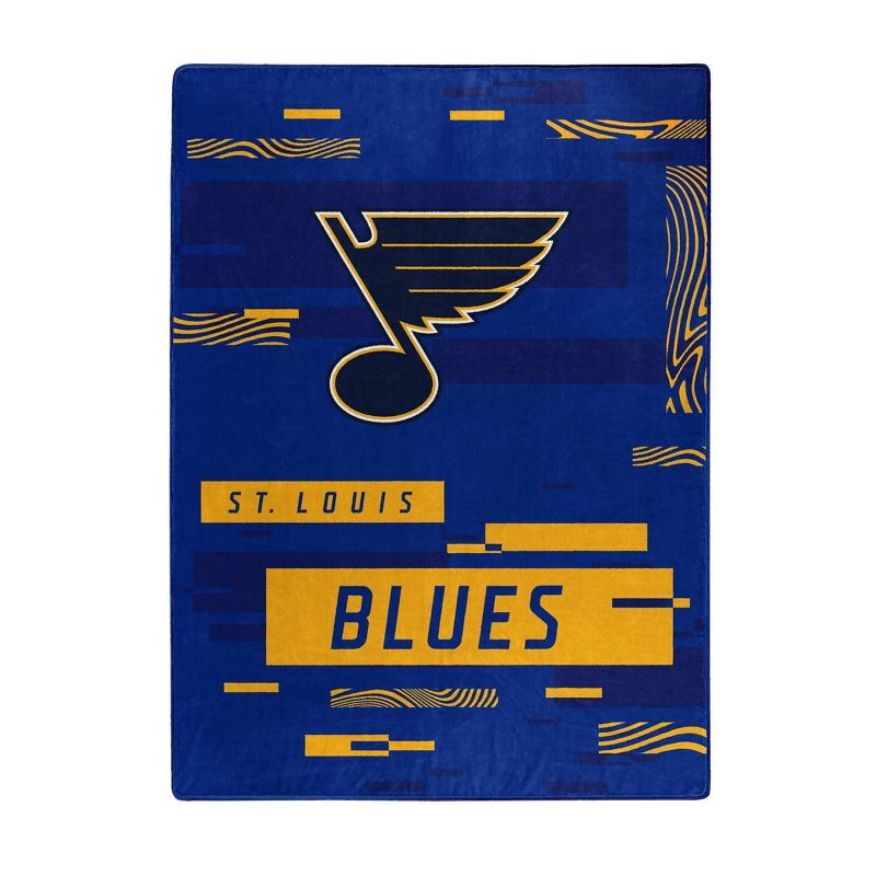 NHL St. Louis Blues Digitized 60 x 80 Raschel Throw Blanket, 1 of 4