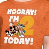 Girls' - Disney - Hooray I'm 2 Today Short Sleeve Graphic T-Shirt - 2 of 4