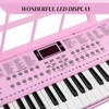 Karl Home 61 Keys  Keyboard Piano with Lighted Keys, X-Stand, Piano Bench, Black - 4 of 4