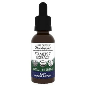 Host Defense, Stamets 7 Extract, Mushroom Supplement with Lion's Mane and Reishi, Plain - 1 of 4