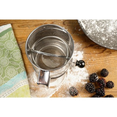Stainless Steel 5-Cup Crank Style Flour Sifter