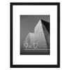 Americanflat 9x12 Picture Frame in Black - Displays 6x8 With Mat and 9x12 Without Mat - Horizontal and Vertical Formats for Wall and Tabletop - 2 of 4