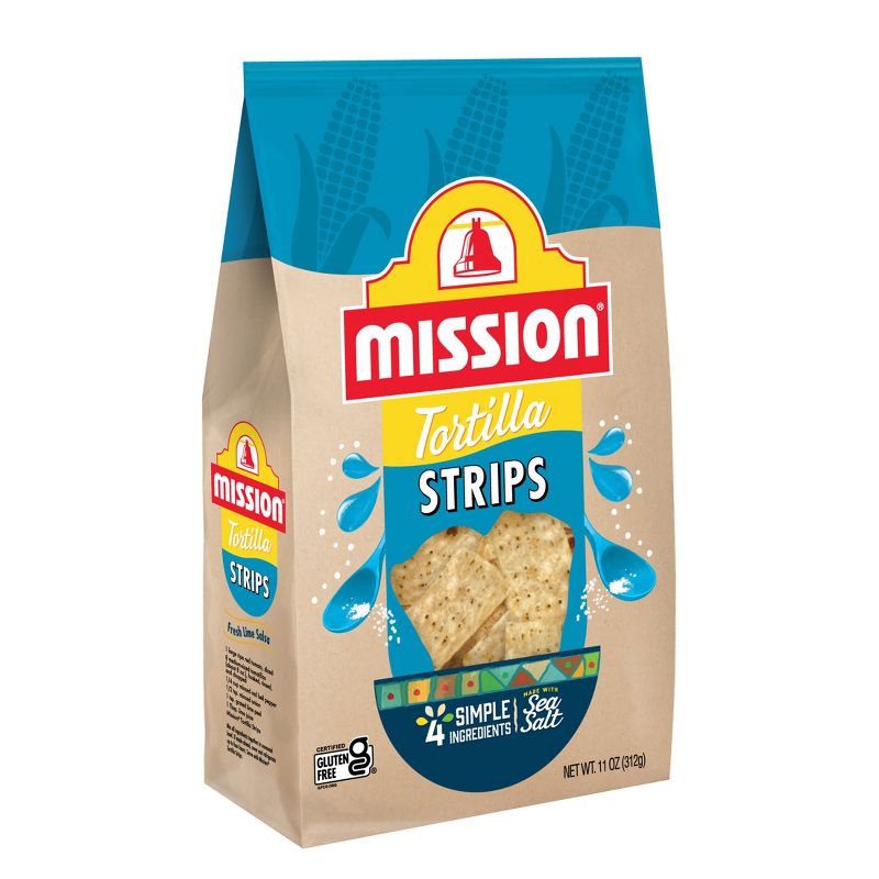 Mission Strips Tortilla Chips - 11oz, 4 of 13