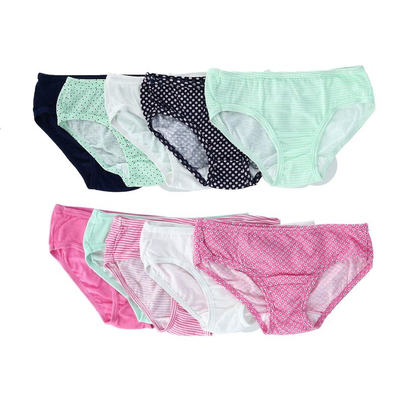 Fruit of the Loom Girl's Hipster Style Underwear (10 Pack), 1 of 6