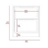Sapphtopaz Modern Night Stand with 2 Storage Drawers Wood Entryway Table Decor with Sturdy Base Nightstand for Bedroom, Living Room - 2 of 4