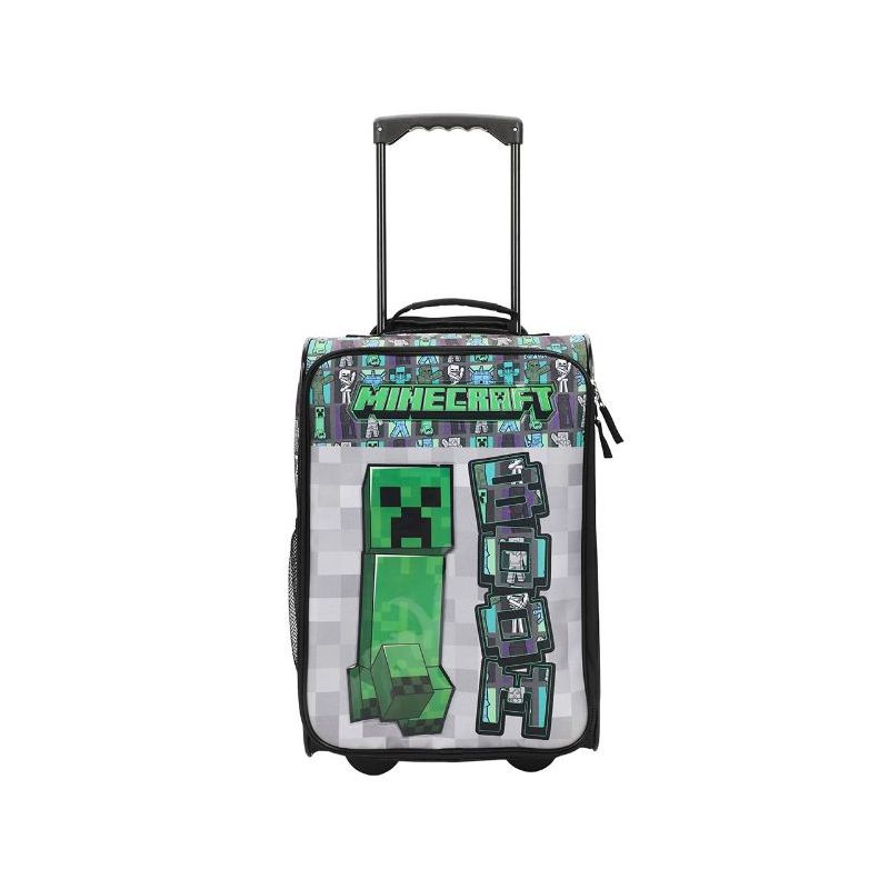 Minecraft Creeper Youth 18" Soft Sided Roller Carry-On Travel Suitcase, 1 of 7