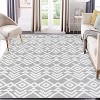 Geometric Area Rugs,Modern Washable Rugs for Living Room,Ultra-Thin Low Pile Large Carpet for Bedroom,Stain Resistant Non Slip - 2 of 4