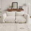 GustoWave Mid-Century Modern Chenille Loveseat Sofa - 58" Cloud Couch with High Resilience Sponge for Small Spaces, Apartment Living - 4 of 4