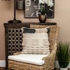 Parkland Collection,Taj Transitional Beige Throw Pillow - 2 of 4