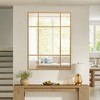 Spassway Rectangle Window Pane Decorative Mirrors Metal Frame Wall Mounted Vanity Mirror for Living Room Bedroom Entryway Black/Gold - 4 of 4