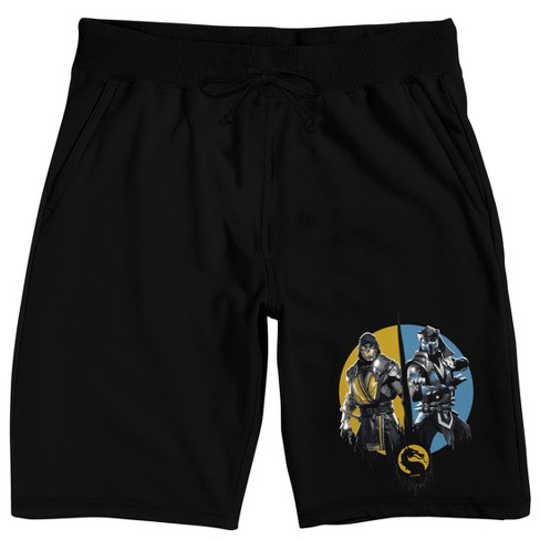 Mortal Kombat Klassic Characters Men's Black Sleep Pajama Shorts - image 1 of 3