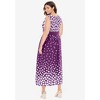 Woman Within Plus Size Banded-Waist Print Maxi Dress - 3 of 4