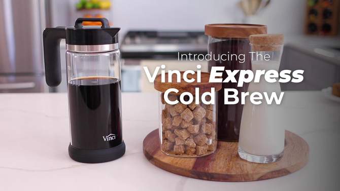 Vinci Express Cold Brew 37oz Coffee Maker - Black, 2 of 7, play video