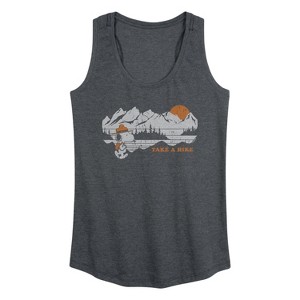 Women's - Peanuts - Take A Hike Graphic Racerback Tank - 1 of 4