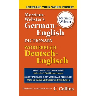Merriam-Webster's German-English Dictionary - (Paperback)