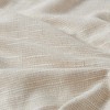 LIVN CO. Faux Linen Tab Top Fleece Light Filtering Lined Curtain Panel, Natural 50x84" - 4 of 4