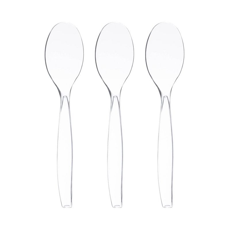 Smarty Had A Party Clear Disposable Plastic Serving Spoons (150 Spoons), 1 of 3