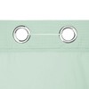 No Hook Needed Cotton Blend Waffle Weave Shower Curtain with Snap-In Liner, Top Sheer Window - 3 of 4