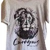 Men's Unisex Courageous Lion T-shirt - Fox and Owl - 2 of 2