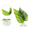 Unique Bargains Betta Fish Leaf Pad Hammock Plants for Fish Tank Green 2.95"x2.13" - 3 of 4