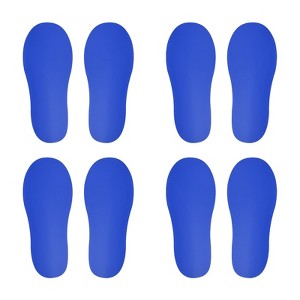 Unique Bargains Home Classroom Floors Stairs Decal PVC Footprint Sticker 4 Pairs - 1 of 4