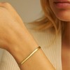 Hollywood Sensation Chic Adjustable Snake Chain Bracelet Gold 6 Inches - 3 of 4