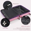 LOVMOR Front Opening 20-Inch Carry-On Luggage with Expandable Travel Bag Set, ABS Hard Shell Two-piece suitcase set with USB Port , Cup Holder - 4 of 4