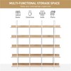 YONWAY 5 Tier Bookcase Home Office Open Bookshelf, Vintage Industrial Style Shelf with Metal Frame, MDF Board for Living room or Bedroom - 4 of 4