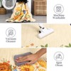 Modern Floral Rug Washable Rug with Non Slip Backing, Low Pile Thin Rug, Indoor Foldable Rug, Soft Aesthetic Printed Rug for Living Room, Bedroom - 2 of 4