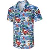 Men's Hawaiian Short - Sleeve Shirt, Classic Aloha Button - Down, Casual Beach Party Vacation Top - 3 of 4