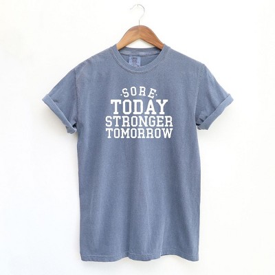 Simply Sage Market Women's Sore Today Stronger Tommorrow Short Sleeve Garment Dyed Tee