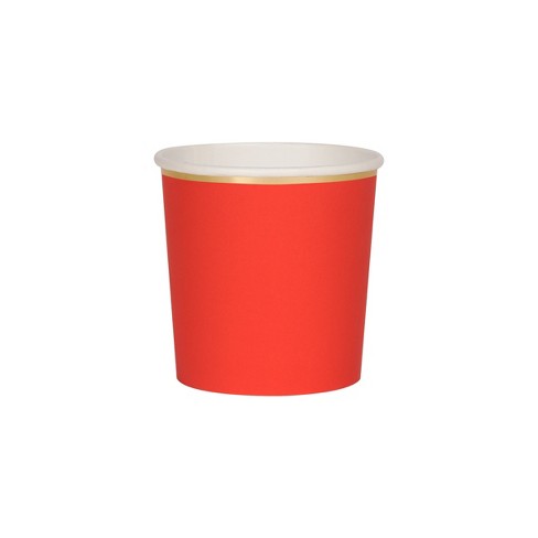 Meri Meri Red Stripe Cups (pack Of 8) : Target