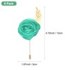 Unique Bargains Wedding Rose Men Suit Boutonnieres Lapel Pins 6 Pcs - 3 of 4