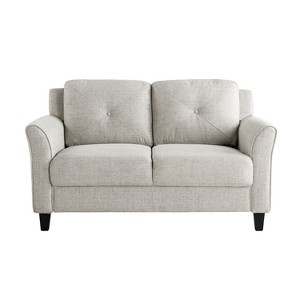 Lifestyle Solutions Harper Loveseat Woven Beige - 1 of 4