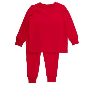 RuffleButts Gender Inclusive Modal Blend Long Sleeve Pajama Set - 1 of 2