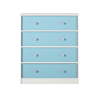 Ameriwood Home Mya Park Tall Dresser with 4 Fabric Bins