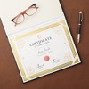 Juvale 50 Sheets Gold Foil Award Certificate Paper 8.5 x 11 for Printing - Blank Cardstock for Graduation Diploma (White) - 4 of 4