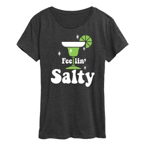 Women's - Instant Message - Feelin Salty Short Sleeve Graphic T-Shirt - 1 of 4