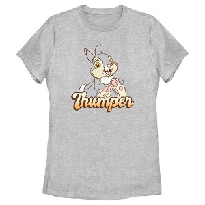 Women's Bambi Thumper Portrait T-Shirt - 1 of 4