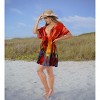 LA LEELA Women's Beach Cover Up Bathing Suit Vacation Holiday Beachwear Swim Dress X-Large-XX-Large Pink, Abstract - 2 of 4
