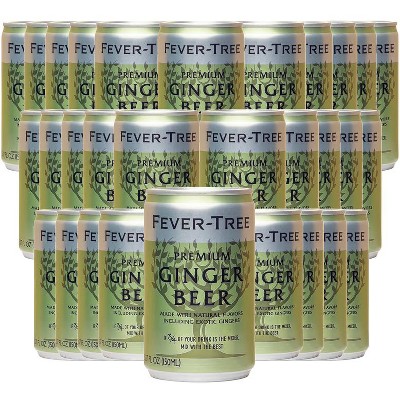 Fever Tree Ginger Beer - Premium Quality Mixer - Refreshing Beverage for Cocktails & Mocktails 150ml Bottles