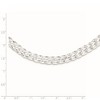 Black Bow Jewelry 6.75mm Sterling Silver Fancy Braided Herringbone Chain Necklace, 18 In - 4 of 4