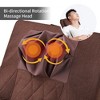 Full massage function-Air pressure-Comfortable Relax Rocking Chair, Lounge Chair Relax Chair with Cotton Fabric Cushion Brown - 4 of 4