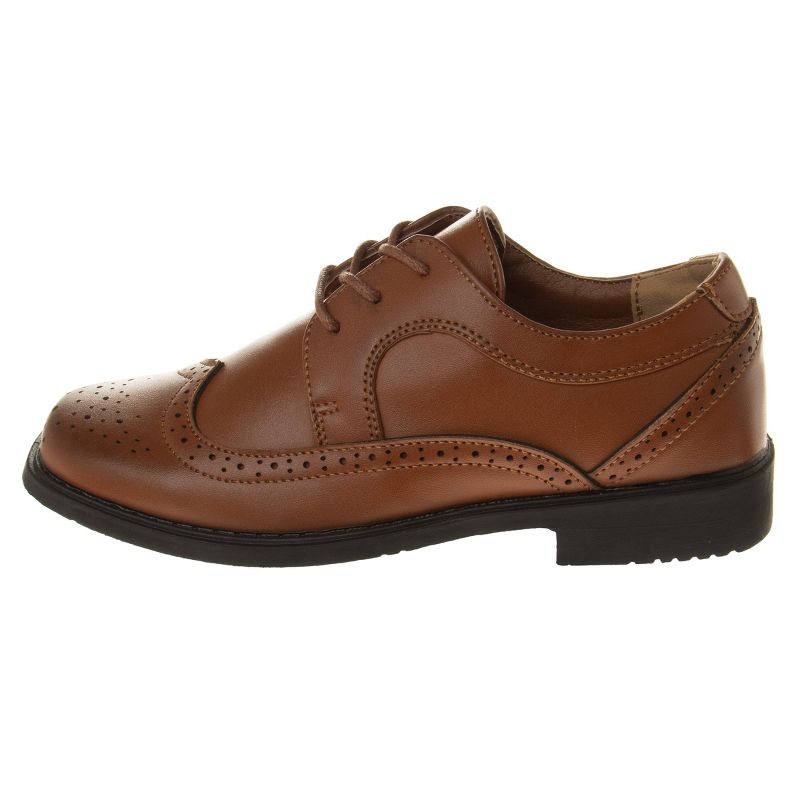 Josmo Boys Wingtip Oxford Lace Up Dress Shoes (Little Kid/ Big Kid Sizes), 3 of 8